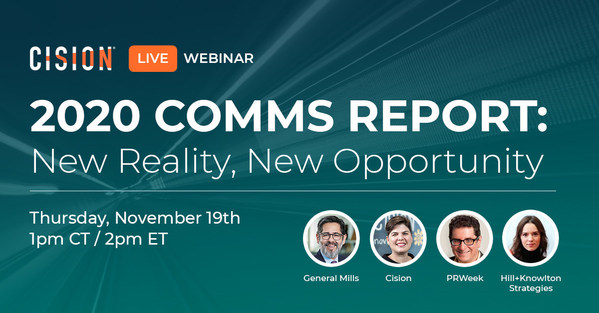 Cision & PRWeek's 2020 Comms Report Webinar