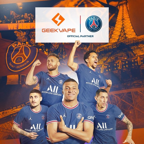 Geekvapeとパリ?サンジェルマンが公式パートナーシップを発表