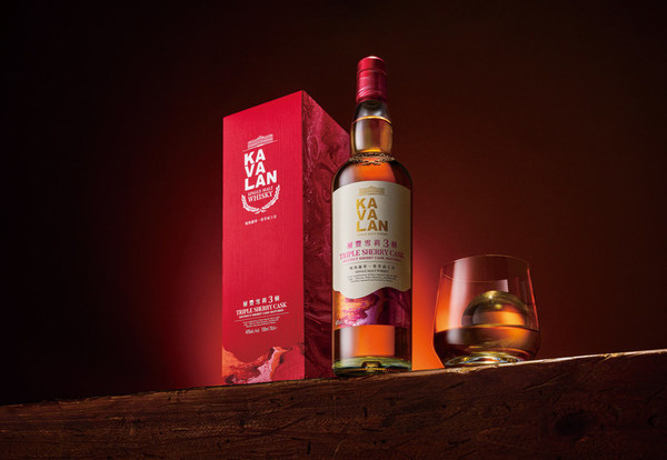 Kavalan Triple Sherry Cask fully matured in Oloroso, Pedro Ximenez and Moscatel sherry-aged casks