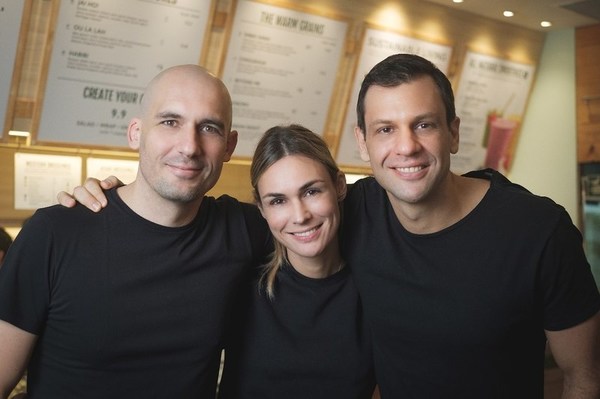 From left to right: Frantz Braha, Katherine Desbaillets Braha, & Adrien Desbaillets