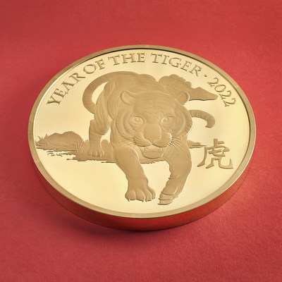 皇家鑄幣局為中國新年推出獨一無二的8公斤金幣