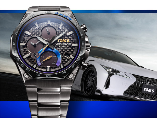 Casio ra m?t m?u ??ng h? EDIFICE v?i ngu?n c?m h?ng t? nh?ng chi?c xe th? thao sang tr?ng, d?a trên m?i quan h? h?p tác v?i TOM'S