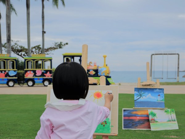 海景油畫寫生
