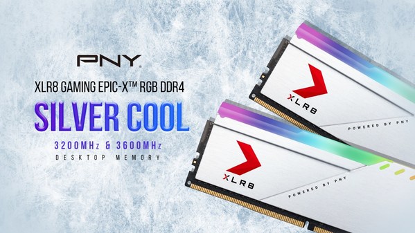 PNY推出XLR8 電競 DDR4 銀色戰士臺式機燈光內存
