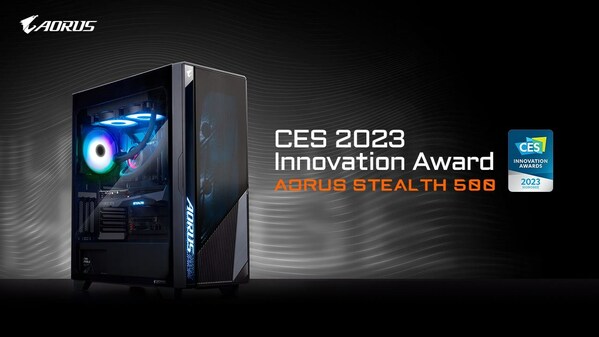 技嘉AORUS STEALTH 500電腦組裝套件榮獲2023 CES創新獎