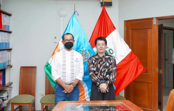 Naib Presiden Kanan YOFC, Lijing Zhou bertemu gabenor San Martin, Pedro Bogarin