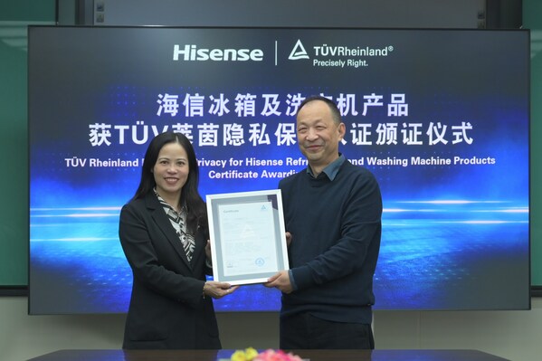 TÜV Rheinland issues ETSI EN 303 645 certification to Hisense