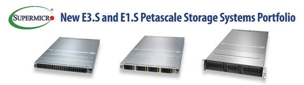 Supermicro推出搭載跨多產品系列的EDSFF E3.S和E1.S存儲驅動器的All-Flash服務器，進一步擴展密集型I/O工作負載專用儲存解決方案陣容