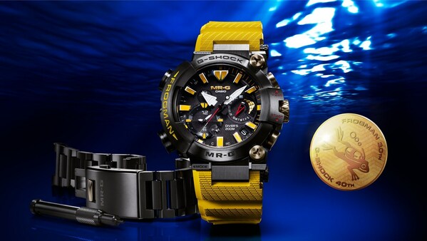 Casio cho ra m?t s?n ph?m ??ng h? l?n ch?ng s?c làm b?ng kim lo?i v?i màu vàng r?c r?