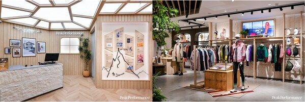 Peak Performance 深圳羅湖萬象城店內裝飾融合北歐斯堪的納維亞風格