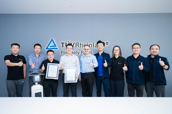 TüV萊茵為霞智科技商用手持洗地機頒發CE-MD和CE-RED符合性證書
