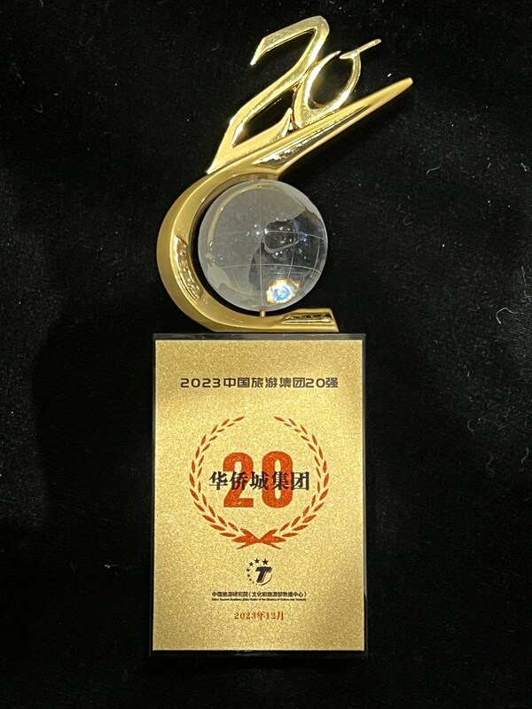 連續15年！華僑城再獲"中國旅游集團20強"