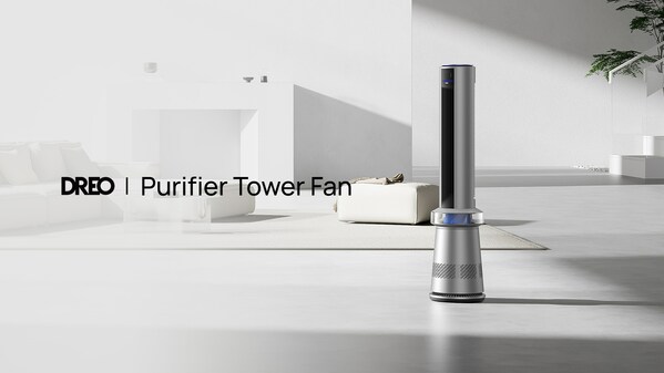 DREO EXPANDS PRODUCT LINES WITH A NEW 2-IN-1 PURIFIER TOWER FAN AND MILK FROTHER