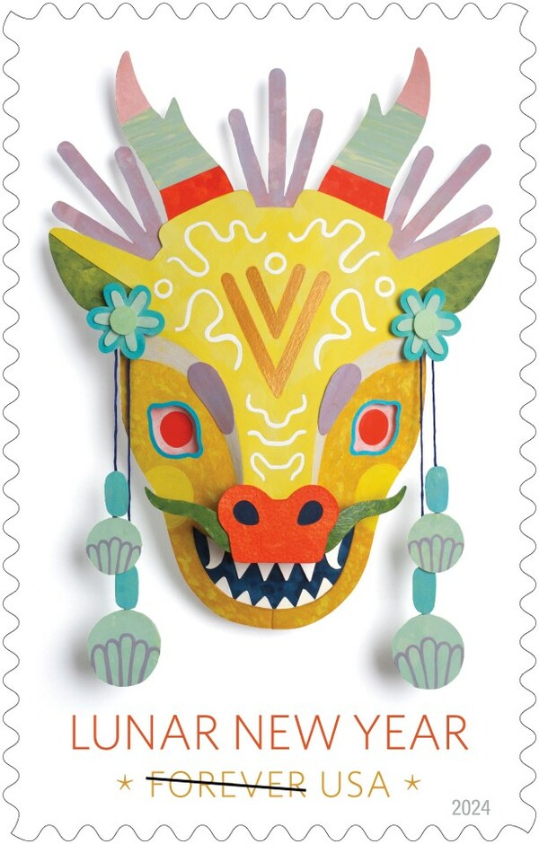 美國郵政總局發布新郵票，慶祝農歷新年的到來