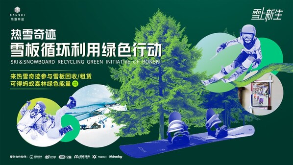 熱雪奇跡“雪上新生”雪板循環利用綠色行動