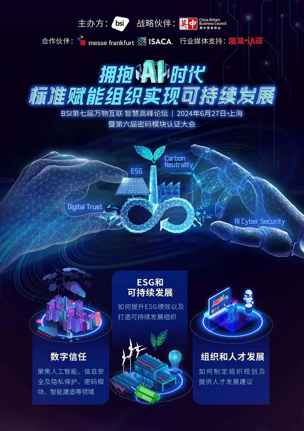 BSI第七屆萬物互聯?智慧高峰論壇最新議程及嘉賓陣容揭曉