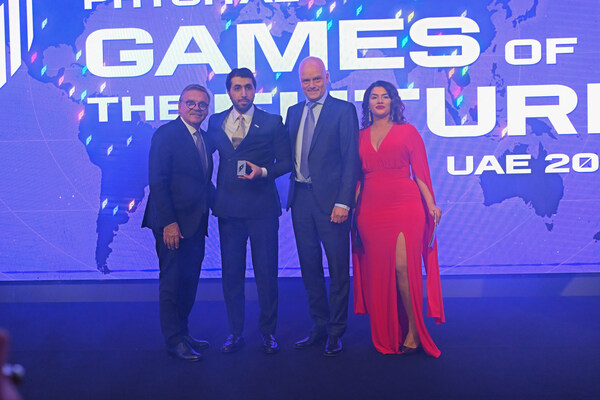 United Arab Emirates confirmed as host of the Games of the Future 2025. Pictured: Miray ?zdo?an; Nis Hatt, CEO of Phygital International and World Phygital Community; Rene Fasal, Head of the World Phygital Community; and Consul General H.E Saeed Abdulwahid Khamis R Saqer AlMheiri of the United Arab Emirates, at the World Phygital Summit 2024, Istanbul, Turkey.