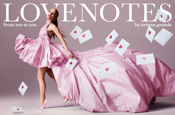 Ariana Grande攜手Luxe Brands，將她的香水系列提升到全新高度，聯袂推出LOVENOTES多款獨特香氛系列，將以獨家發布的形式推出。