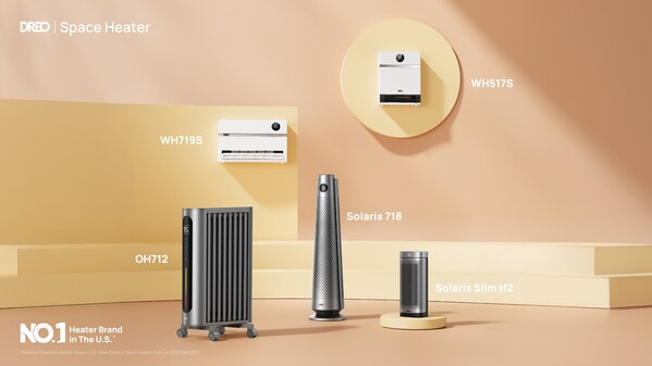DREO, the No.1 Heater Brand, Unveils New Heaters with Groundbreaking Hyperamics? 2s Instant Heating and Shield360?8-layer Protection Technology