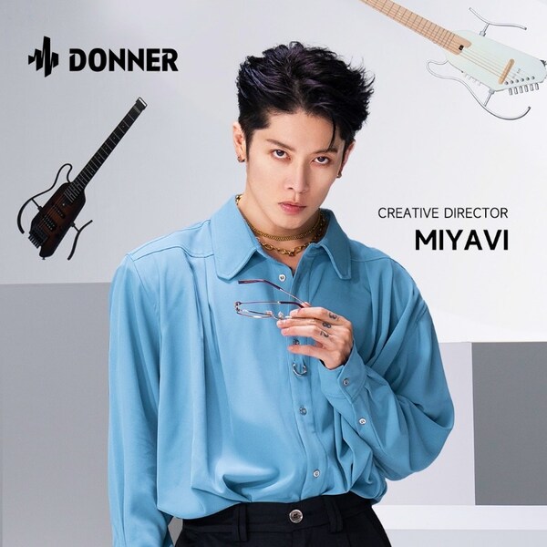 吉他手雅MIYAVI正式就任Donner唐農音樂創意總監