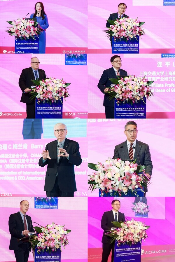 嘉賓們正在進行致辭及發表演講