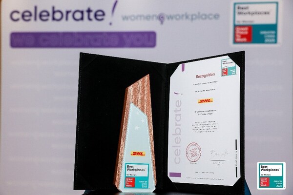 DHL快遞中國區榮膺“2025年大中華區Best Workplaces for Women?”稱號