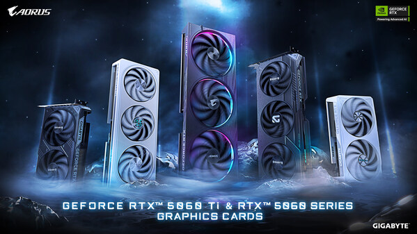 技嘉正式推出 RTX? 5060 Ti 和 5060 顯示卡，先進散熱方案提升遊戲與 AI 體驗