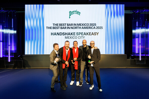 Handshake Speakeasy retains the No.1 title at the fourth annual North America's 50 Best Bars awards 2025, sponsored by Perrier.