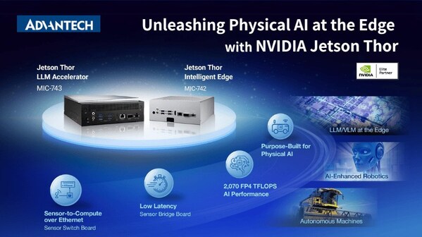 ????, ?????? ??? ??? NVIDIA Jetson Thor ?? ??: MIC-743, ??? ??? AI ? ???? ??? ??