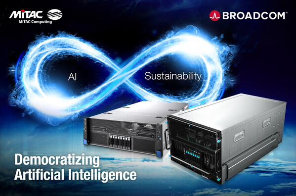 MiTAC Computing and Broadcom&#39;s Joint Innovation Showcase (PRNewsfoto/MiTAC Computing Technology Corp.)