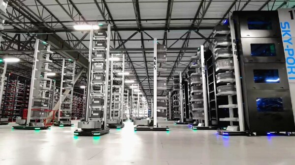 Application of Picking and Skyport on the Second Floor of the Warehouse