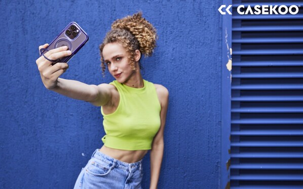 Get a fresh selfie angle with the CASEKOO Magic Stand Case
