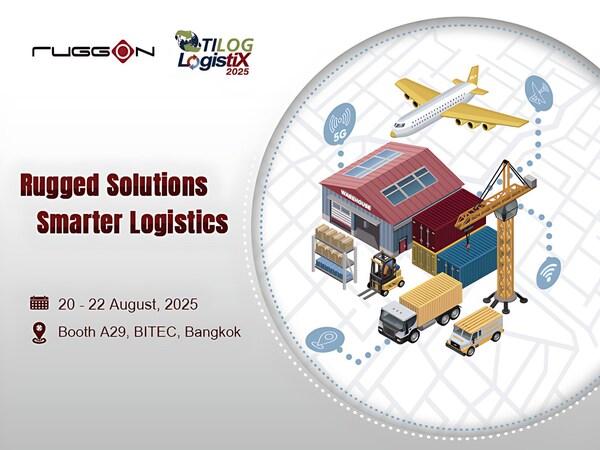 RuggON Showcases AI-Powered Rugged Solutions to Boost Efficiency, Safety, and Connectivity in Logistics at TILOG LOGISTIX 2025 (PRNewsfoto/RuggON Corp.)