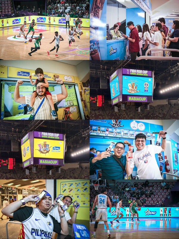 Fans enjoy ice cream from Yili’s Joyday and Cremo brands during FIBA Asia Cup 2025 (PRNewsfoto/Yili Group)