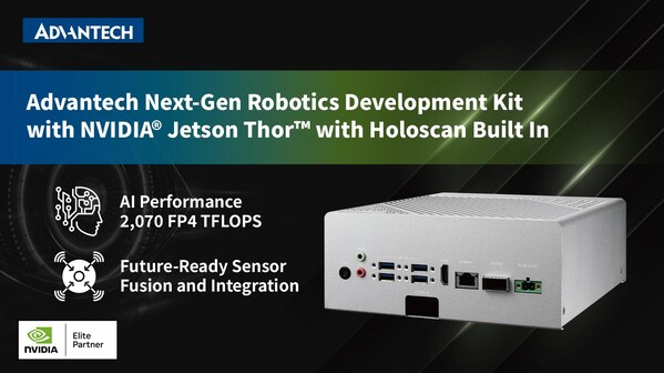 Advantech Announces Next-Gen Robotics Development Kit with NVIDIA Jetson Thor with Holoscan Built In