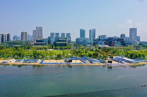 Xinglong Lake Beach Venue (Photo by Hongxing News)