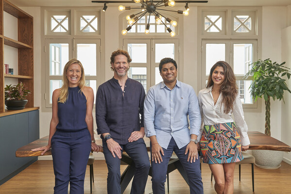 (Left to Right Lauren Burns (Partner & Chief Operating Officer), Nicholas Cator (Founder & Managing Partner), Sarvesh Nevatia (Managing Director) and Rishika Chandan (Managing Partner) (PRNewsfoto/Venturi Partners)