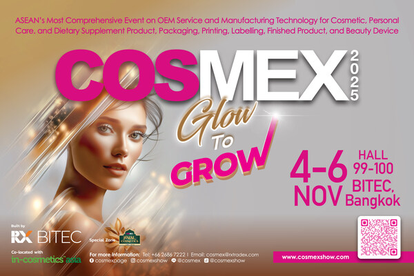 Beauty and Well-being Businesses Looking to Expand Product Portfolio Will  Be Charmed by Thai Beauty Products at COSMEX 2025 (PRNewsfoto/COSMEX)