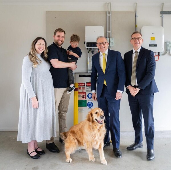L to R: Danielle, Shane, Parker, Prime Minister Anthony Albanese, and Julian Hill MP. Photos courtesy of the Office of the Prime Minister, the Hon Anthony Albanese MP